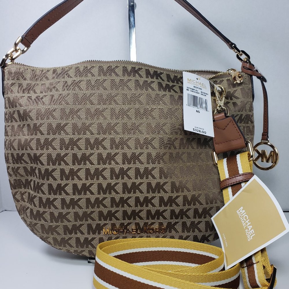 Michael Kors Bedford Leather Convertible SHLDR Bag